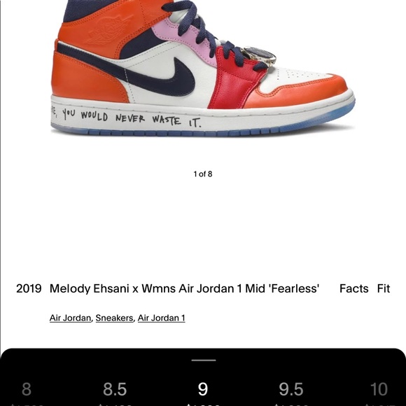 SOLD Air Jordan 1 and Melody Ehsani - Picture 8 of 9